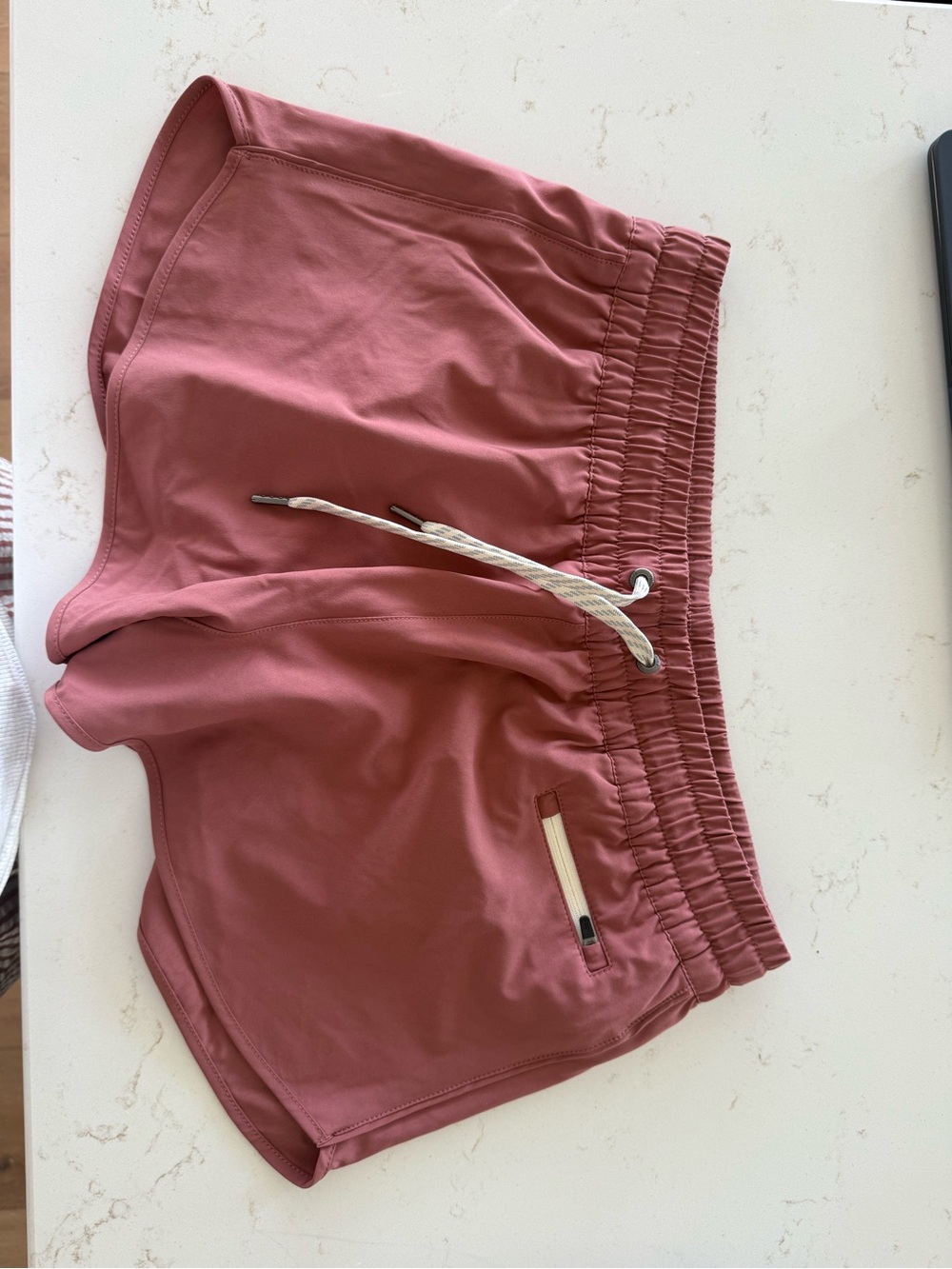 Vuori Women's Rosewood Athletic Shorts with Drawstring